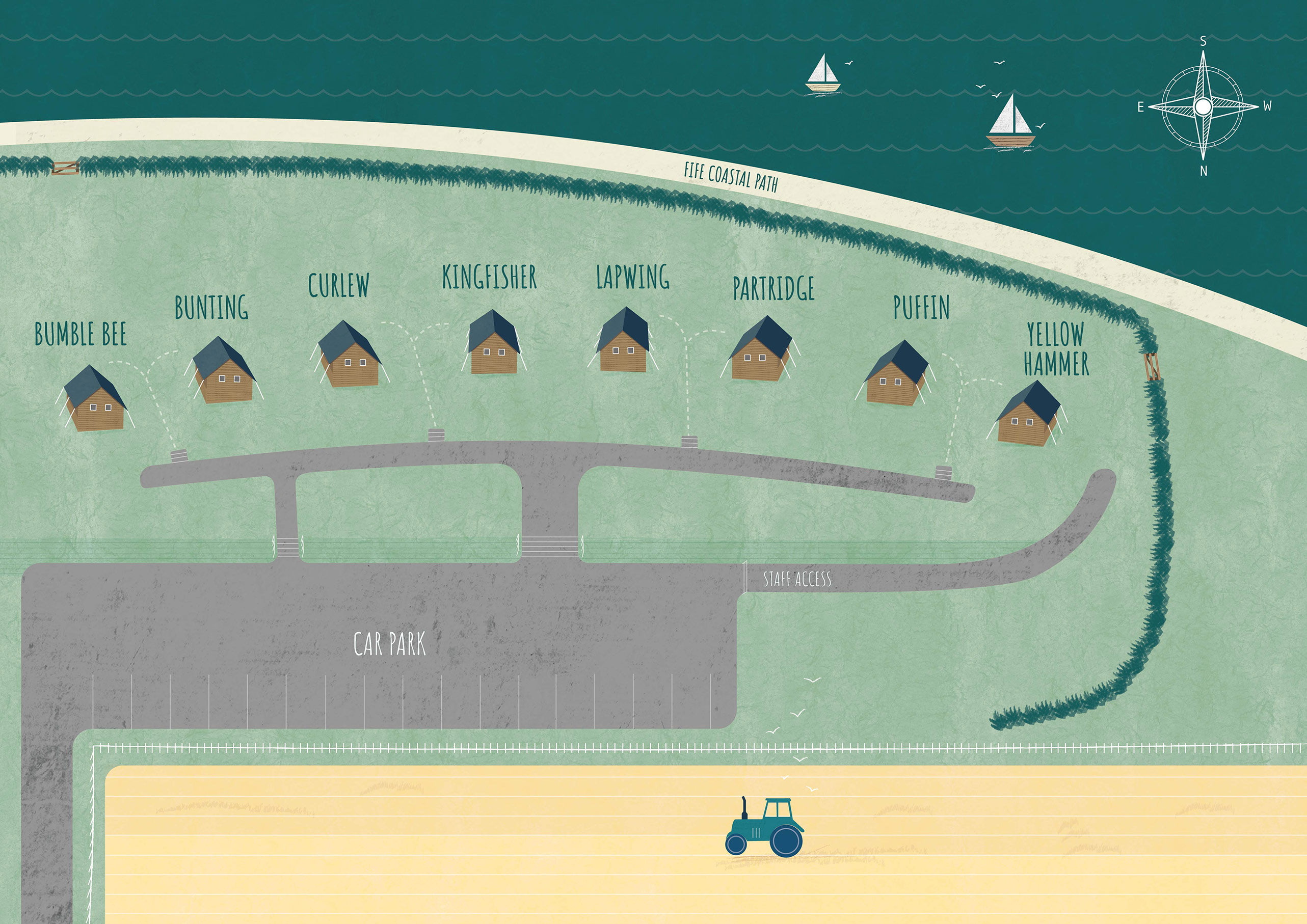 Map of our Lodges